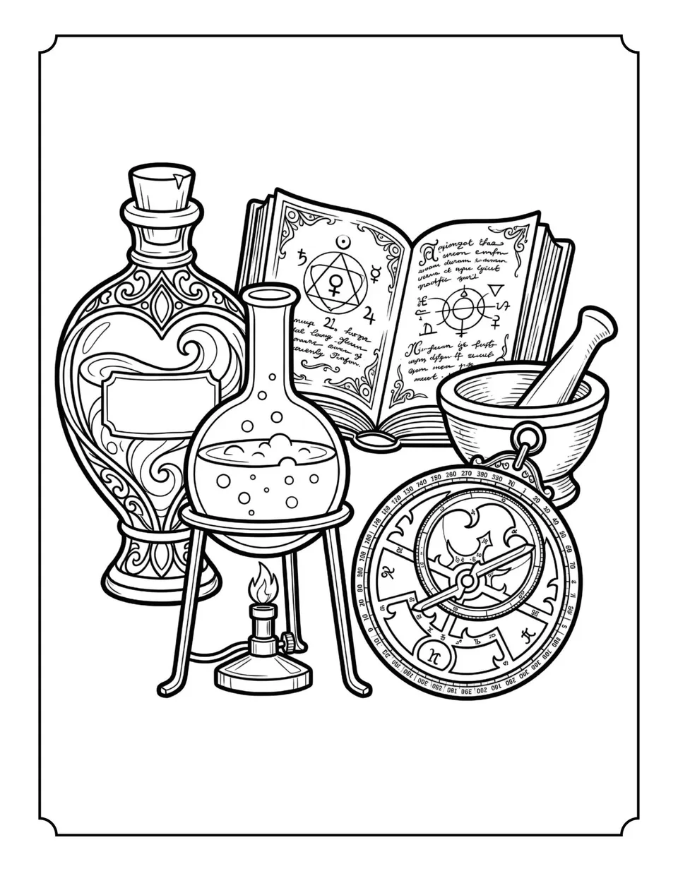 Interior page — Dark Academia Halloween